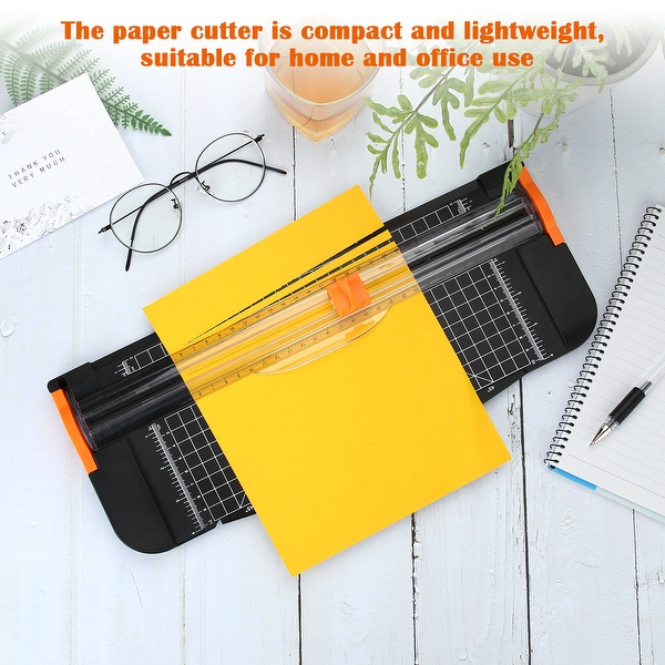 AGPtek 12 A4 Paper Cutter Trimmer with Ruler and 2 Extra Blades, Automatic  Security Safeguard for Home and Office - L - Bed Bath & Beyond - 31879912